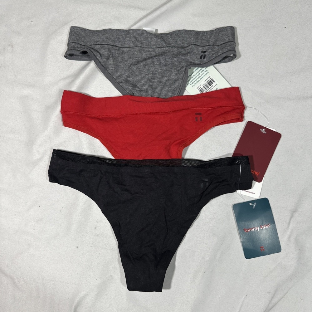 NWT $62 TOMMY JOHN [ 3PC‎ XS ] Cool Cotton + Second Skin + Air Thong U1803